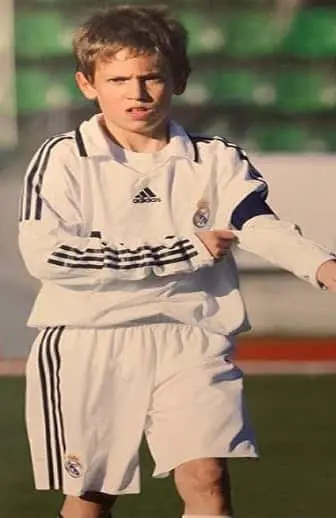 Young Marcos at Real Madrid Academy.