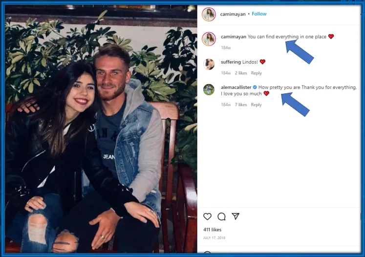 Loverboy Alexis professes his love to Cami Mayan via Instagram.