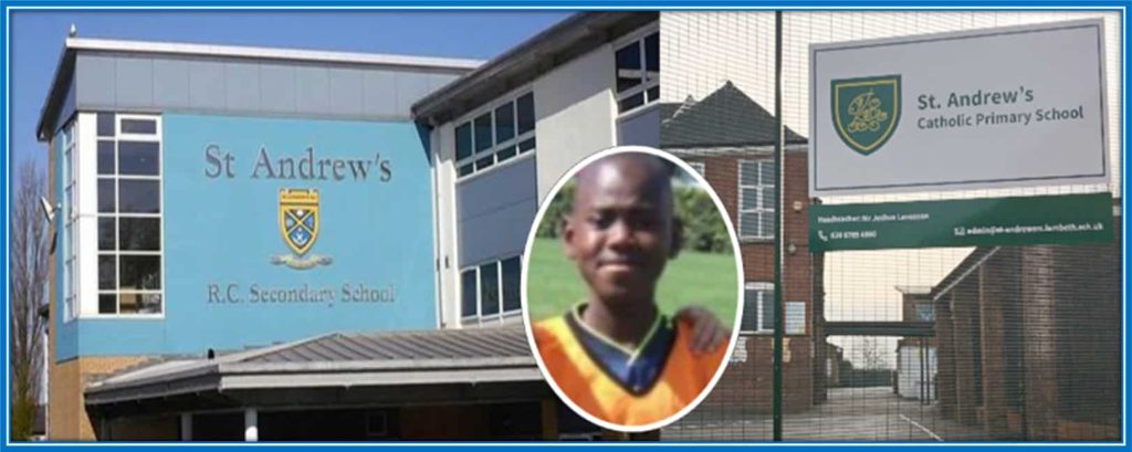 The Chalobah brothers attended St Andrews R.C. Primary school.