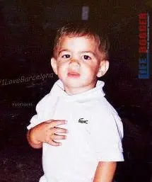 Baby Cesc Fabregas in his charming looks.