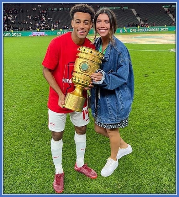 For Tyler, the DFB-Pokal celebration got even better with Sarah's presence.