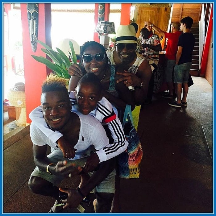 Maxwel Cornet and his happy family - from his uncle.