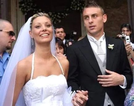 The wedding ceremony between Tamara Pisnoli and Daniele De Rossi.