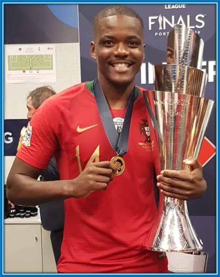 William was one of those who won the first-ever UEFA Nations League trophy.