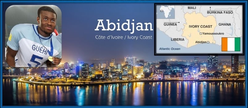 This is Abidjan, where Marc Guehi's family comes from.