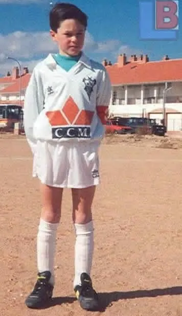 This is young Andres Iniesta in his Childhood days.