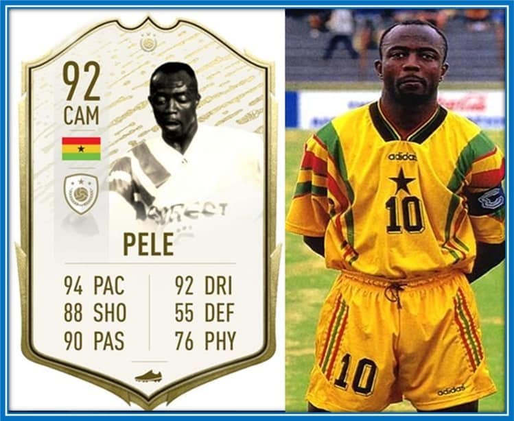 Abedi Pele's FIFA stats speak to his super Legendary status.