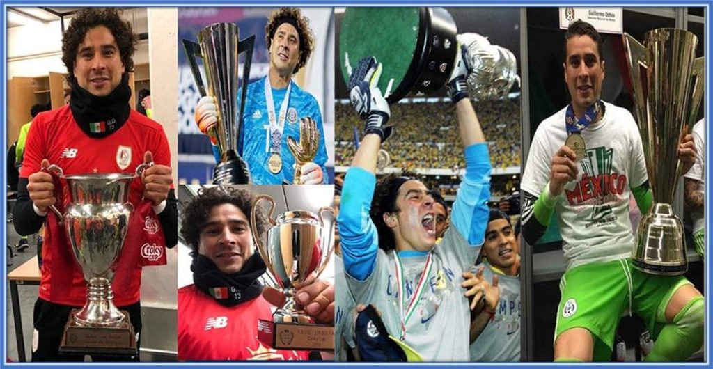 Truth be told, not many football fans know that Guillermo Ochoa has won this many trophies.