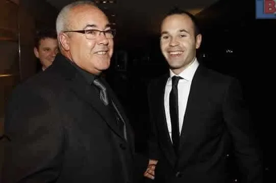 Andres Iniesta's strong relationship with his father, Jose.