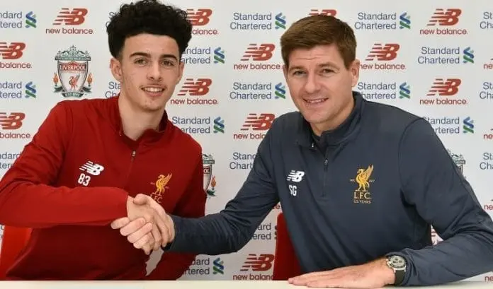 The Rising Star signed his first professional contract with Liverpool after rejecting offers from Manchester United and Manchester City.
