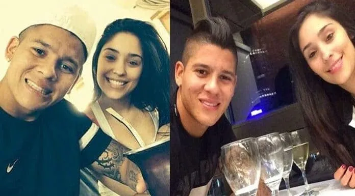 Rojo and his wife Eugenia Lusardo, a Lisbon-based lingerie model, fell in love while he played for Sporting CP and she worked at Dama de Copas.