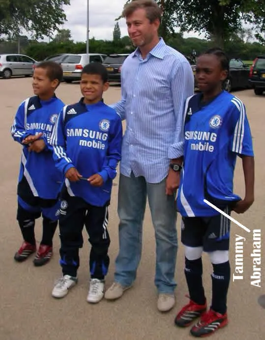 Young Tammy, teammates with Roman Abramovich.