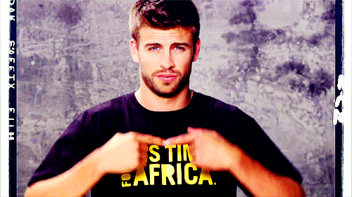 A Glimpse of Gerard Pique at the 'Waka' Song.