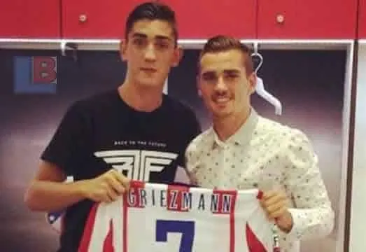 Antoine Griezmann and brother.