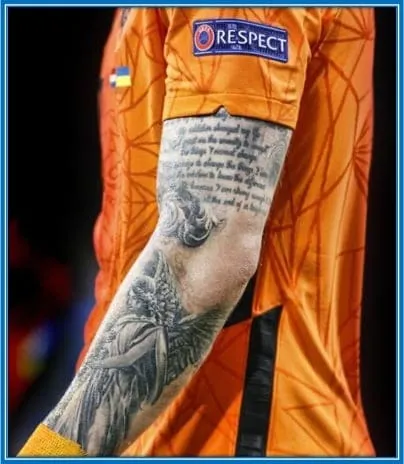 The meaning of Wout Weghorst tattoos.