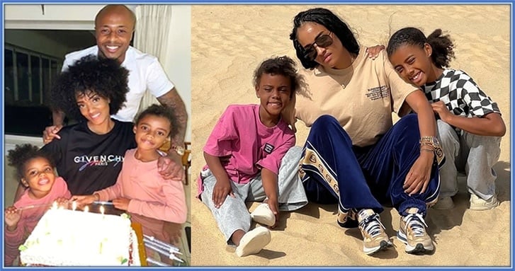 Andre Ayew's Children - He has two daughters with Yvonne.