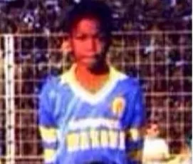 This is young Djibril Cisse, in his childhood years.