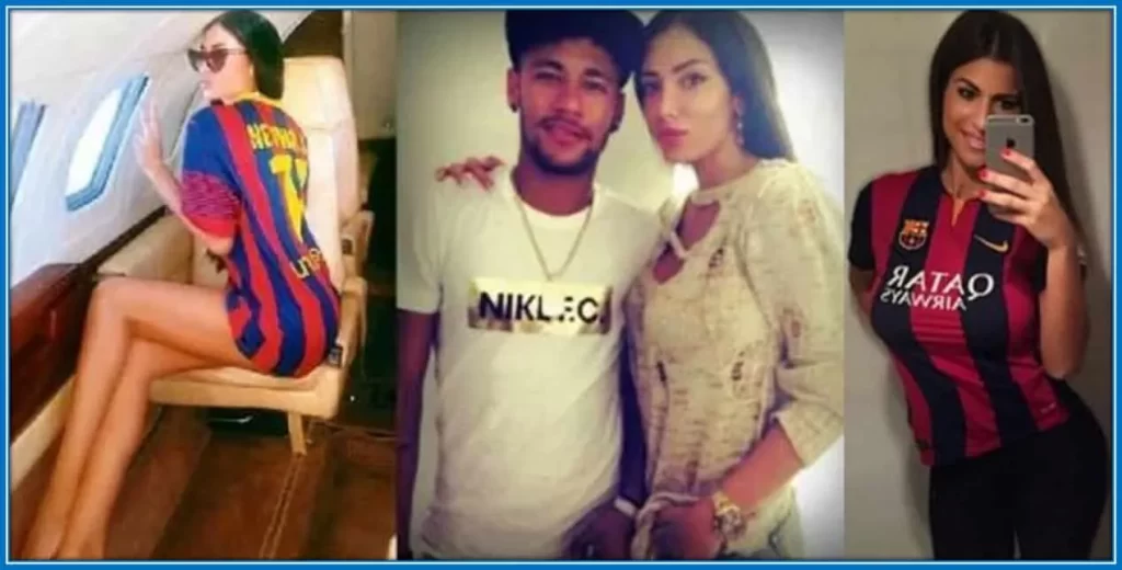 Neymar and Elisabeth Martinez Love Story.