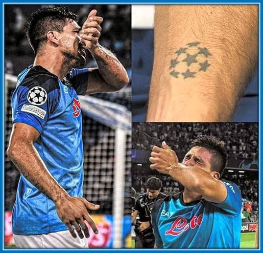 The League Tattoos the Striker has on his wrist.