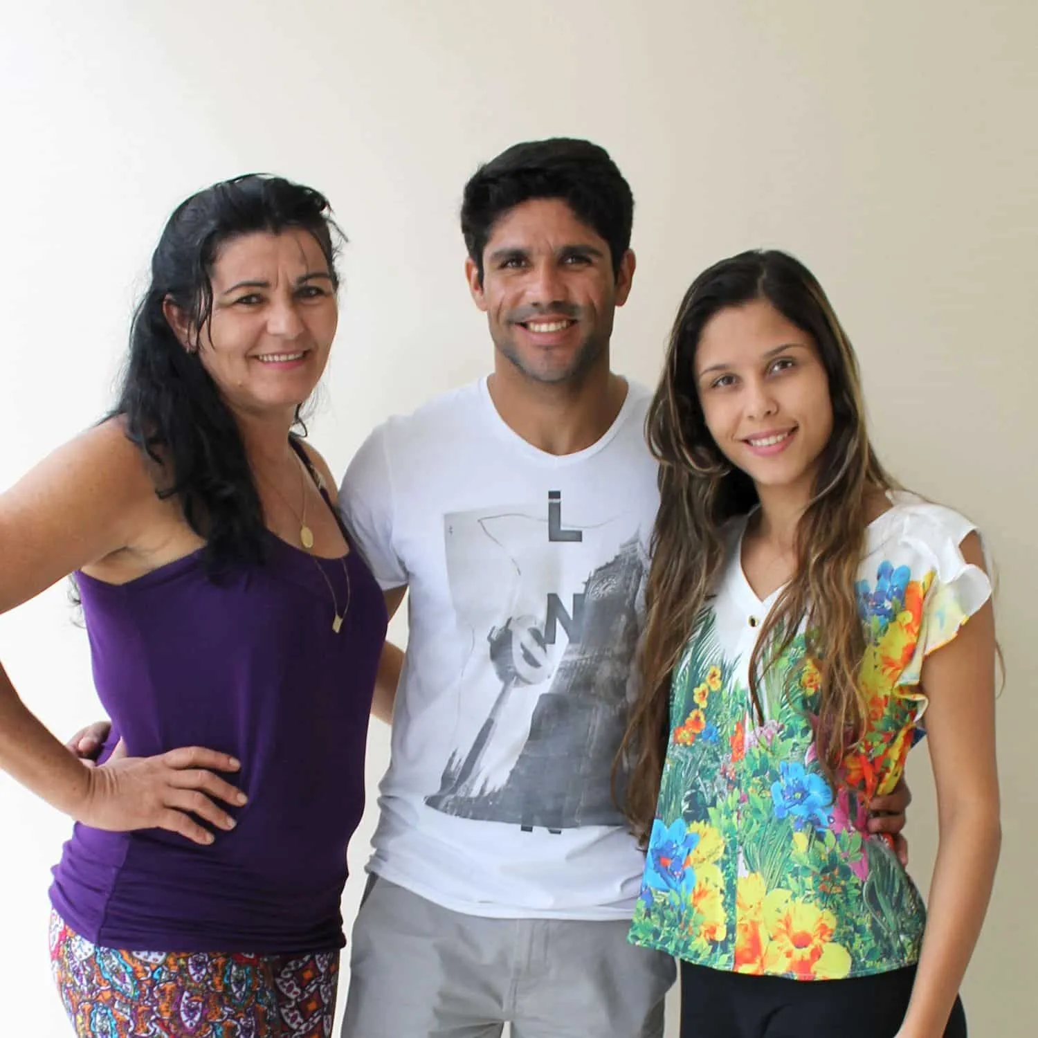 Diego Costa with mum, Joseleide (Left) and Sister, Barrister Talita (Right).
