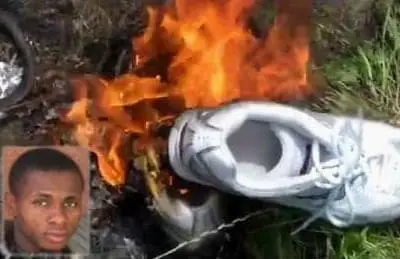 Burning Chukuweze's boots were not close enough to deter him from playing football.