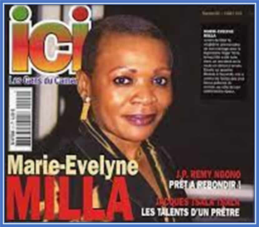 This is Roger Milla's First Wife, Evelyne (before her death).