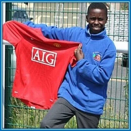 The childhood days of Axel Tuanzebe.