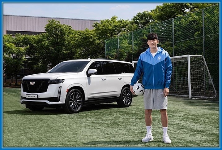The South Korean national team star once praised his Cadillac Escalade car.