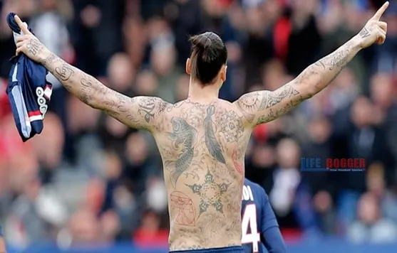 Zlatan Ibrahimovic Tatoo (Back View in HD).