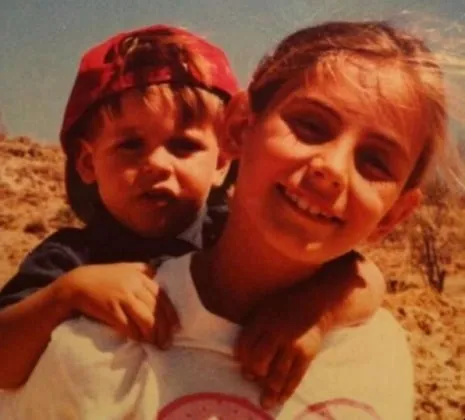 Alvaro Morata with his loving sister Marta Abril.