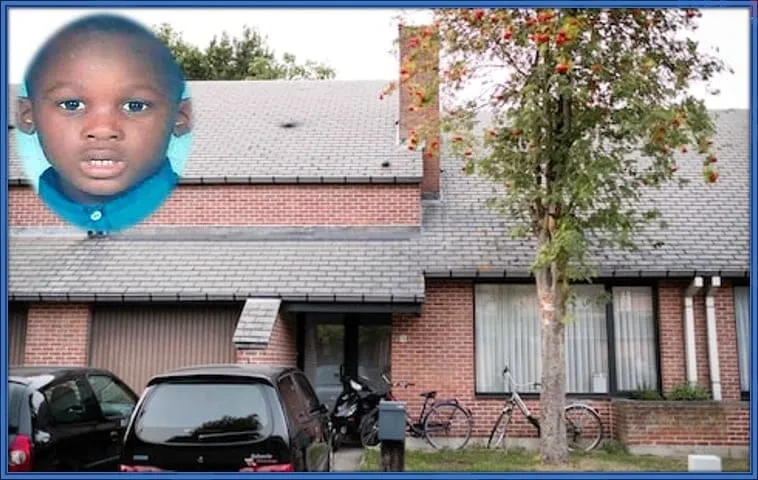 This is the house where Romelu Lukaku's family lived - in his childhood.