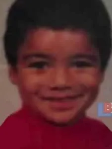 A childhood photo of Casemiro.