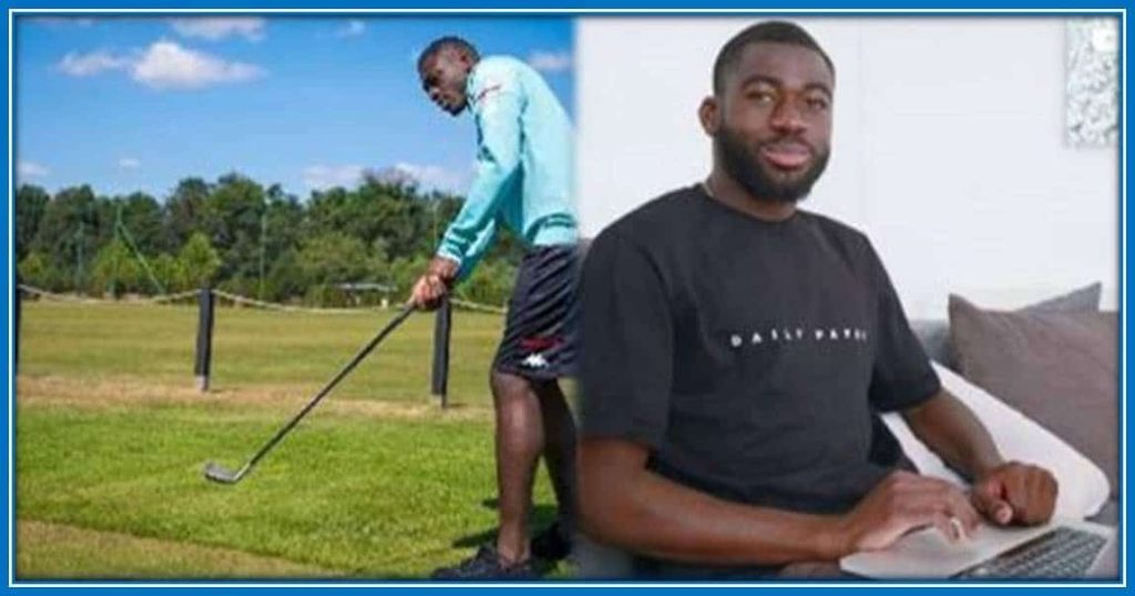 This is how the Midfielder Enjoys his leisure on the Golf Tracks and at home.