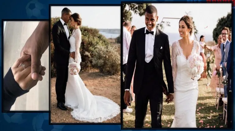 Manuel Akanji's Marriage- The Swiss Nigerian wedded his beautiful girlfriend, Melanie in June, 2019.