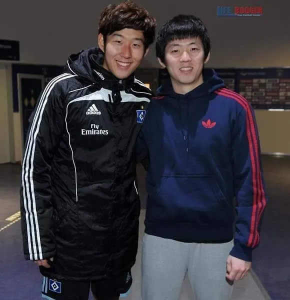 Son Heung-min with his older brother.