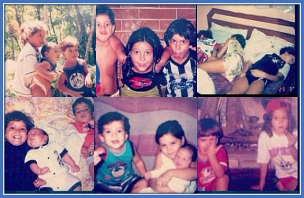 Behold the photo collection of Pedro Guilherme and his siblings during their childhood.
