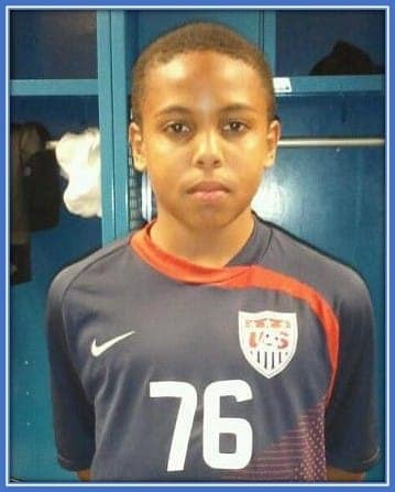 Weston McKennie as a kid. This is the younger at the moment of rising through the YNT.