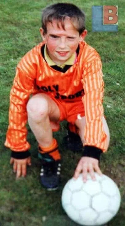 Young Franck Ribery in his childhood years.