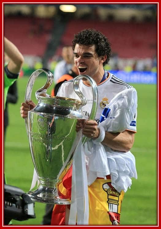 See how Excitedly Pepe is Rejoicing About his Trophy.