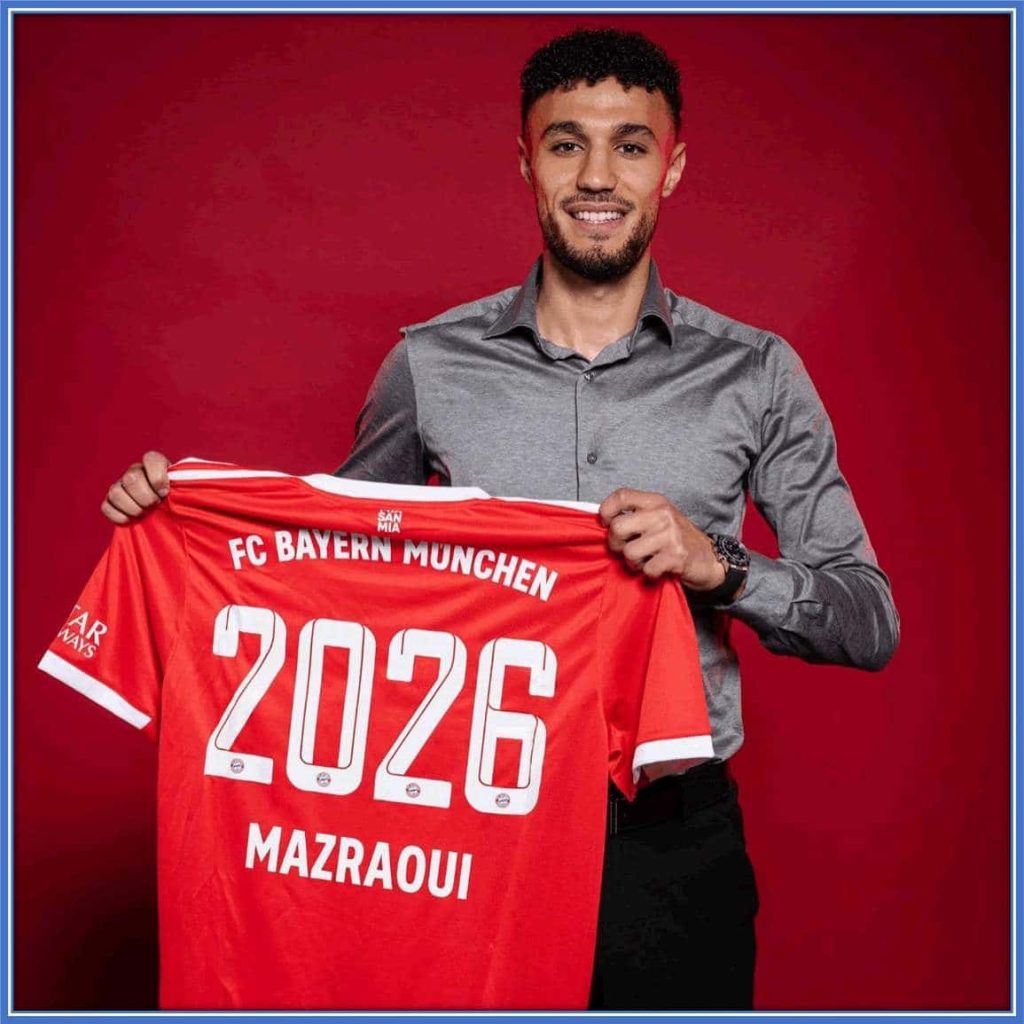 The right-back earned a deserved transfer to Bayern in July 2022 to last till 2026.