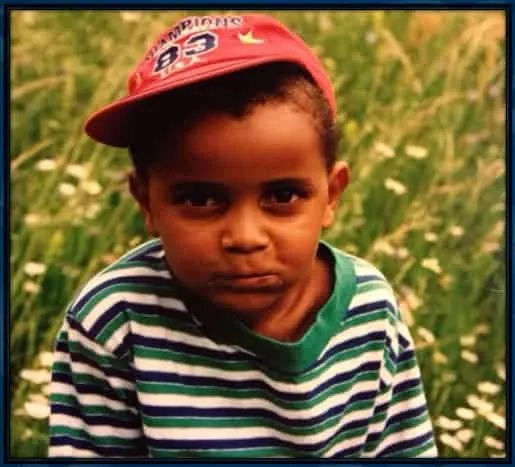 The earliest of Manuel Akanji's Childhood Photos. Little Obafemi was born as the first son of his family.