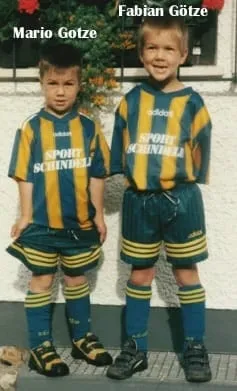Little Mario and Brother Fabian.