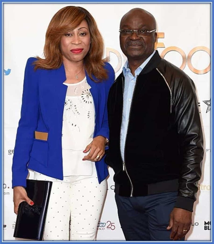This is Roger Milla's second wife, Astrid Stephanie Ondobo Milla.