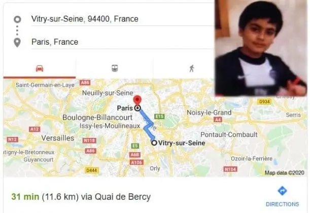 The French Genius grew up in Vitry-sur-Seine. More so, his family home was around 11.6km to Paris. 📷: Google Images and IG
