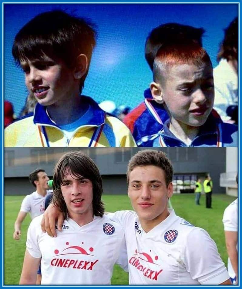 Andrija Balić and Nikola Vlasic - the best friends of Hajduk Split.