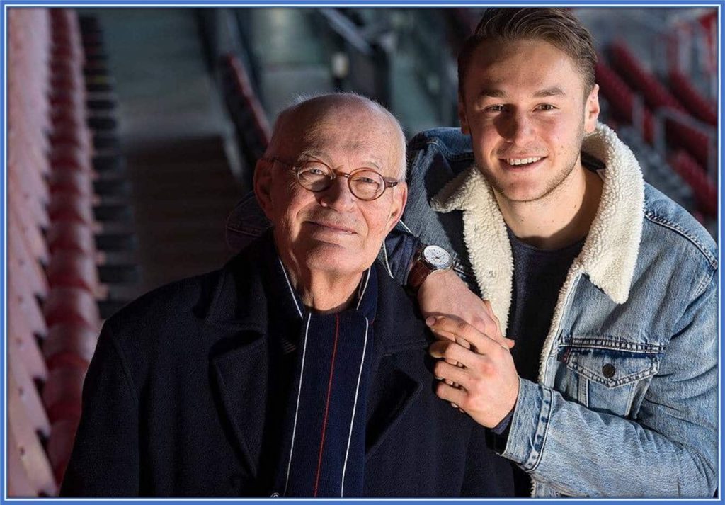 Teun Koopmeiners and his Dad, Remco.
