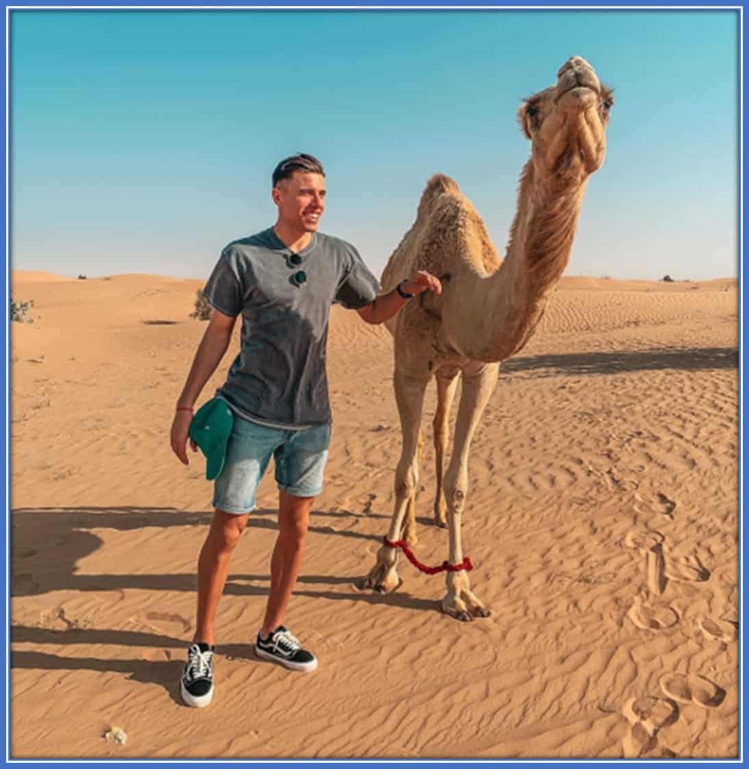 Jan Bednarek Lifestyle - he loves taking desert holidays.
