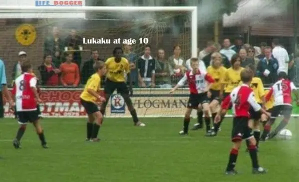This was how Romelu Lukaku looked like at the age of 10.
