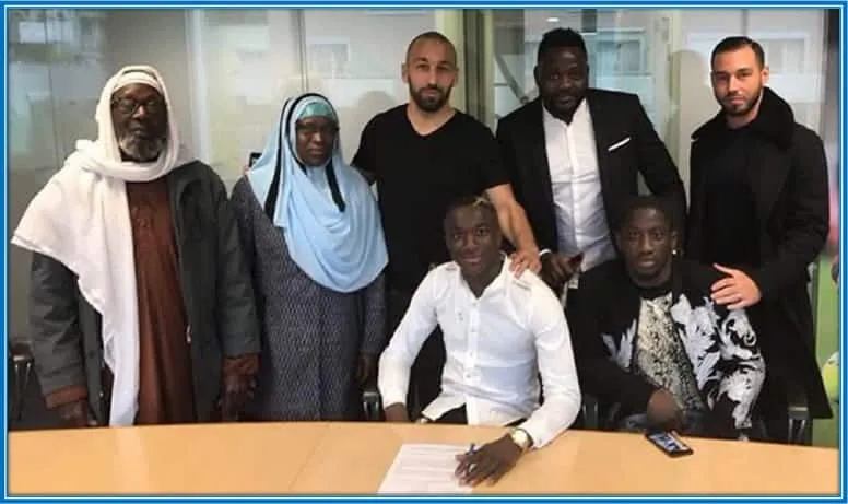 Signing a professional contract was one achievement that made Moussa Diaby's parents feel proud.