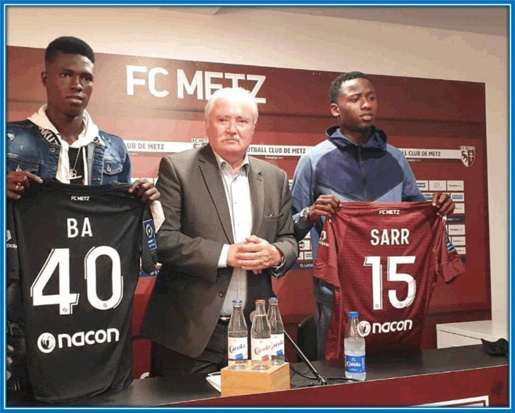 The signing of Pape Matar Sarr to join FC Metz.